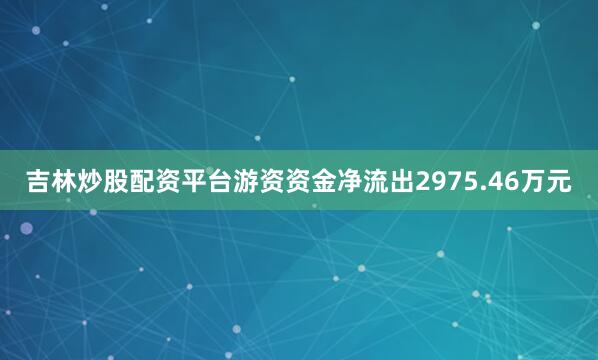 吉林炒股配资平台游资资金净流出2975.46万元