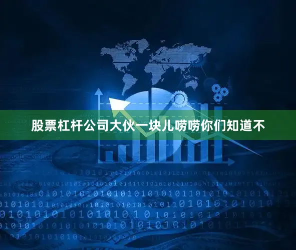 股票杠杆公司大伙一块儿唠唠你们知道不